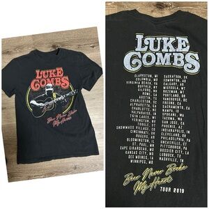Luke Combs Beer Never Broke My Heart 2019 Tour Concert Band Tee Size Small
